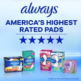 Always Ultra Thin Overnight Pads with Wings, Size 4, Overnight, 16 Count