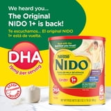 NIDO Kinder 1+ Powder Beverage Mix, Immunity Toddler Milk with Vitamins A, C, D, Iron to Support Growth, 28.2 oz Canister