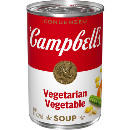 (4 pack) Campbell's Condensed Vegetarian Vegetable Soup, 10.5 oz Can