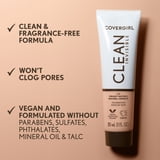 COVERGIRL Clean Invisible Liquid Foundation, 130 Classic Beige, 1.0 fl oz