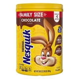 Nestle Nesquik Chocolate Flavor Powder Stir In Drink Mix Canister, 38 oz Canister, 83 Servings