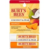 Burt's Bees 100% Natural Origin Lip Balm, Coconut & Pear and Mango, 2 Count