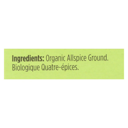 Spicely Organics Ground Allspice Spice Box 0.45 oz (Pack Of 12)