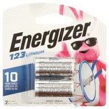 Energizer 123 3V Lithium Photo Batteries (2 Pack), CR123A High Power Lithium Batteries Compatible with Cameras, Flashlights, Electronics and More