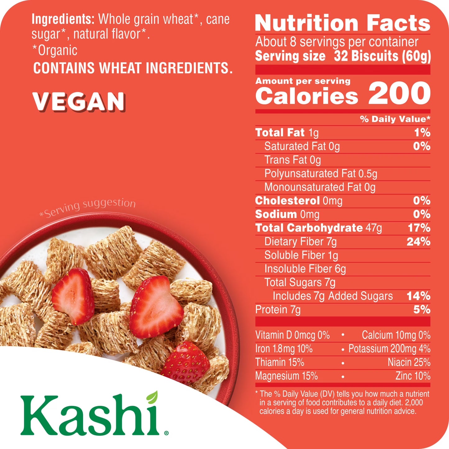 Kashi Autumn Wheat Breakfast Cereal Box, 18 oz