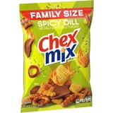 Chex Mix Spicy Dill Snack Mix, Savory Snack Bag, Family Size, 13.5 oz