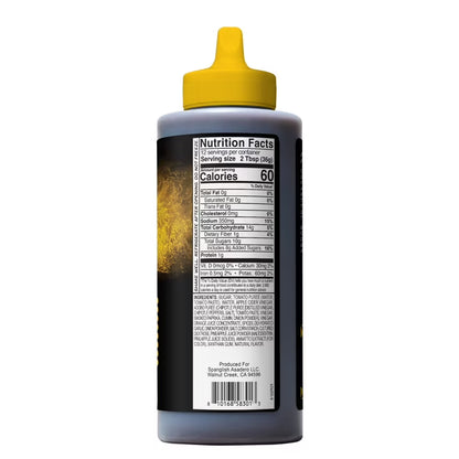 Spanglish Asadero Pineapple Chipotle BBQ Sauce for Beef, Pork, and Chicken, 15.3 oz Bottle
