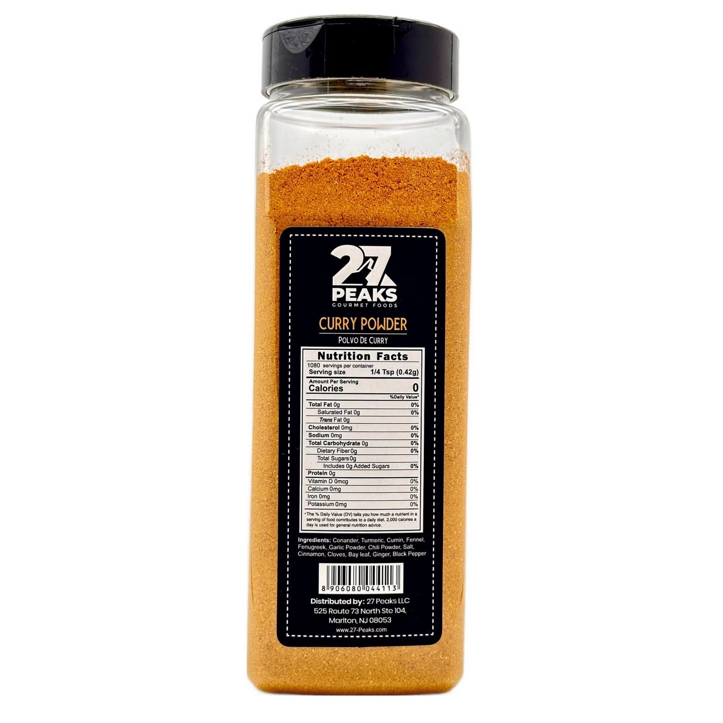 27 Peaks Gourmet No Artificial Flavors Curry Powder, 16 oz Bottle