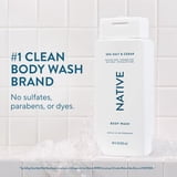 Native Body Wash for Women & Men, Sulfate Free, Sea Salt & Cedar, 18 fl oz