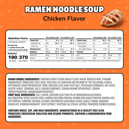 Maruchan Ramen Noodle Soup, Chicken Flavor Instant Noodles, 3 oz