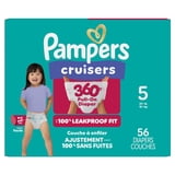 Pampers Cruisers 360 Baby Diapers 360 Size 5, 56 Count (Select for More Options)