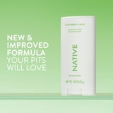 Native Deodorant, Aluminum Free, Cucumber & Mint, for Women and Men, 2.65 oz