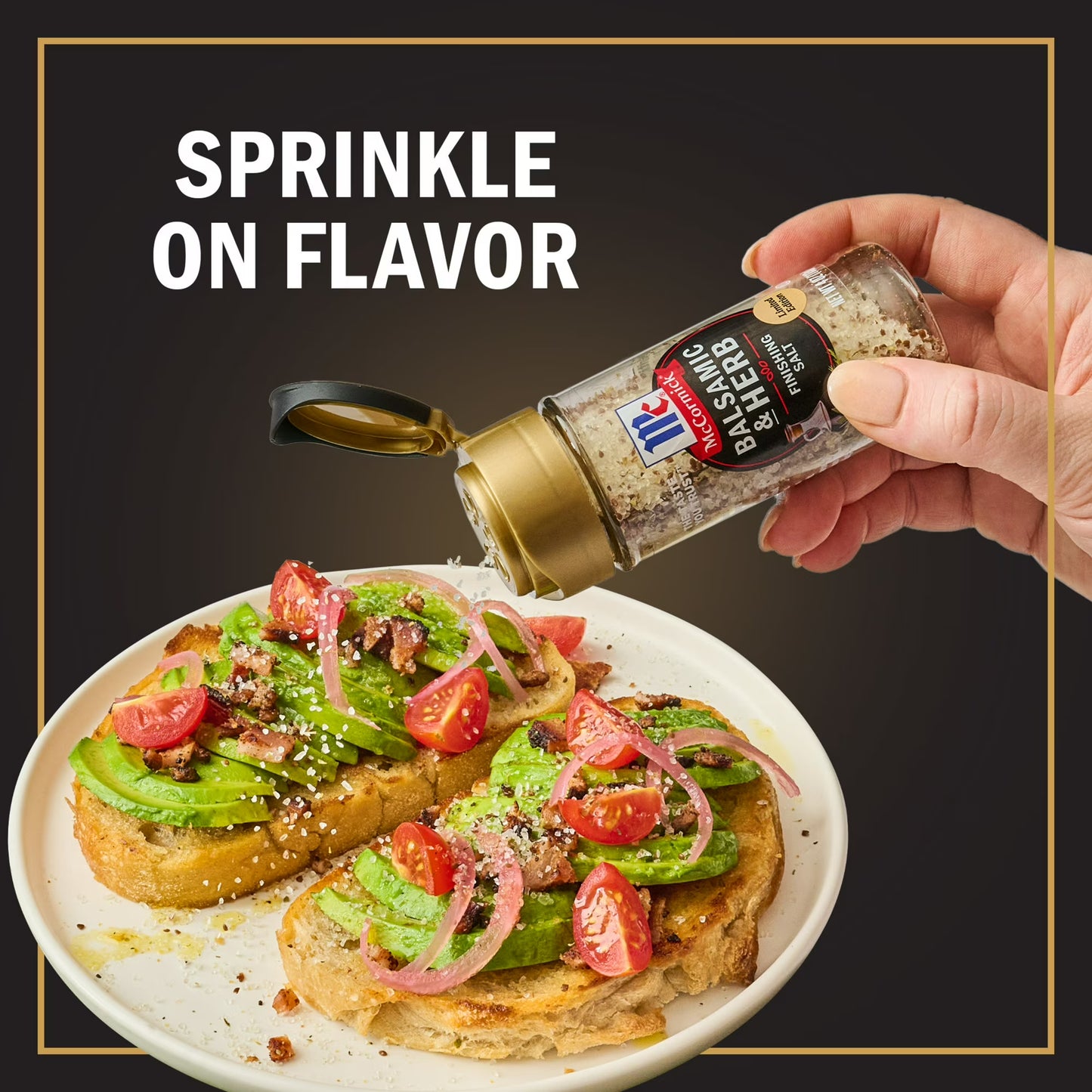 McCormick Balsamic & Herb Finishing Salt, 4.0 oz Bottle