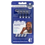 Gillette Skin Guard Sensitive Disposable Razors for Men, Blue, 4 Razors
