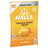 Halls Relief Honey Lemon Sugar-Free Cough Drops Value Pack, 180 ct.