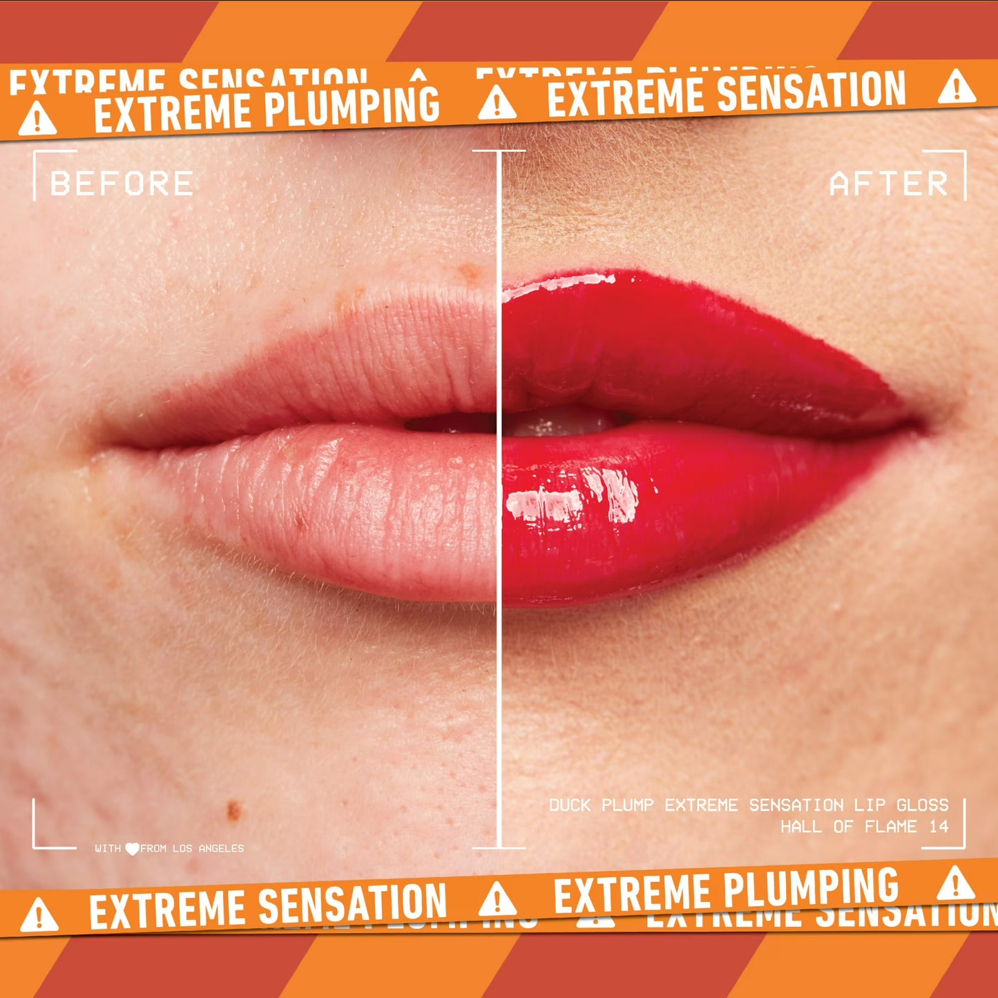 NYX Professional Makeup Duck Plump Extreme Sensation Lip Plumping Gloss, Hall Of Flame, 0.23 fl oz