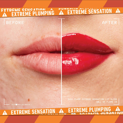 NYX Professional Makeup Duck Plump Extreme Sensation Lip Plumping Gloss, Hall Of Flame, 0.23 fl oz