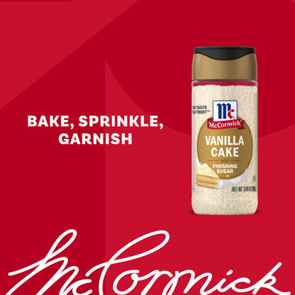 McCormick Vanilla Cake Finishing Sugar, 3.49 oz Bottle