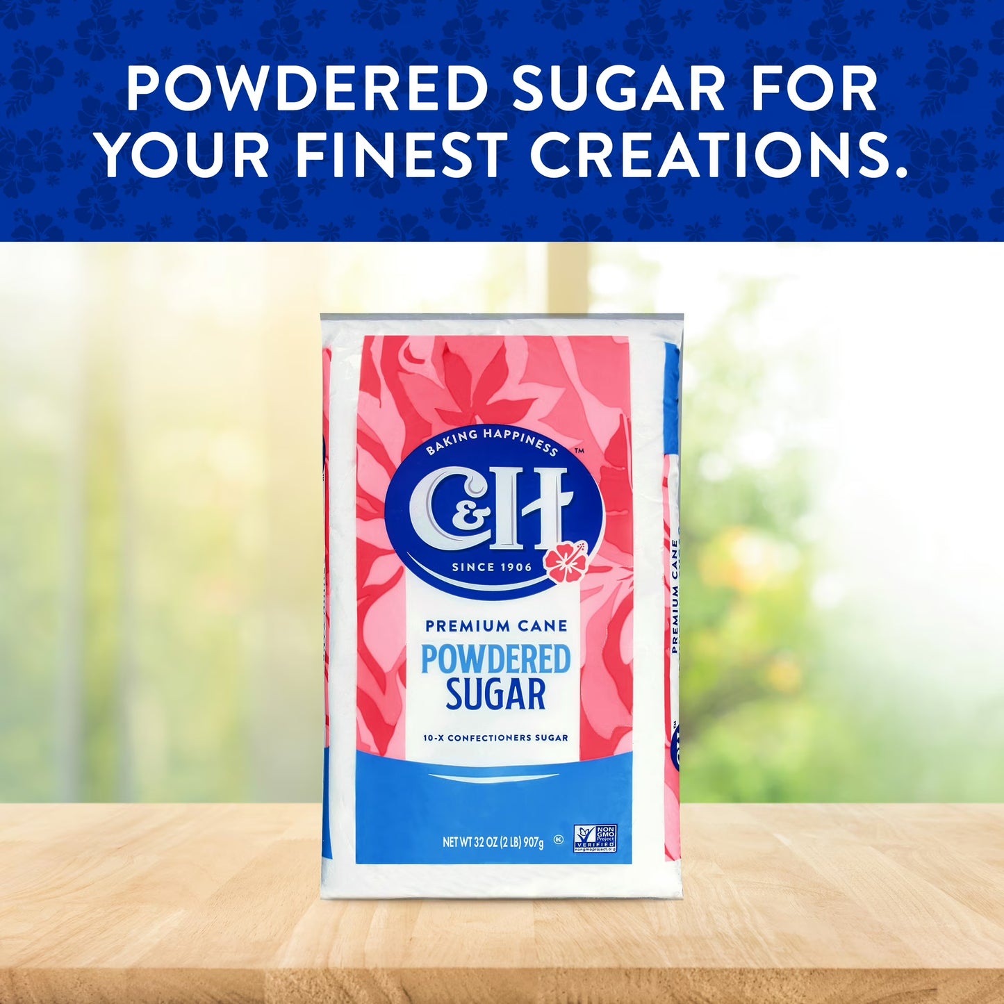 C&H Premium Cane Powdered Sugar, 2 lb