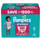 Pampers Cruisers 360 Baby Diapers Size 6, 76 Count (Select for More Options)