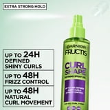 Garnier Fructis Style Curl Shape Conditioning Defining Spray Hair Gel for Curly Hair, 8.5 fl oz