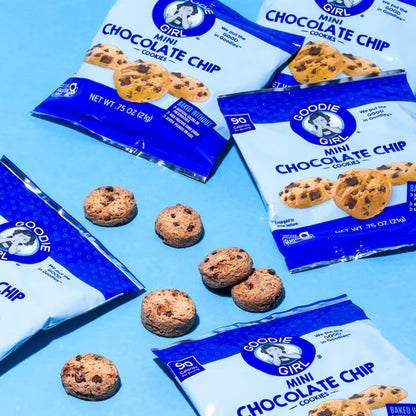 Goodie Girl Gluten Free Chocolate Chip Mini Cookies Snack Pack, 0.75 oz per Bag, 5 Count