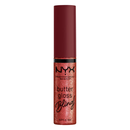 NYX Professional Makeup Butter Gloss Bling, Non-Sticky Lip Gloss, Big Spender, 0.27 Oz