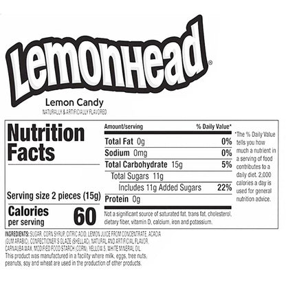 SweetGourmet Original LemonHead Candy Wrapped Bulk, 2 Pounds