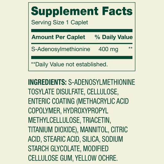 Spring Valley SAMe Dietary Supplement Value Pack, 400 mg, 40 Count