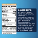 GOGO Electrolytes No Sugar Added Strawberry Pineapple & Orange Fruit Blend Pouches, 3.9oz (10 Pack)