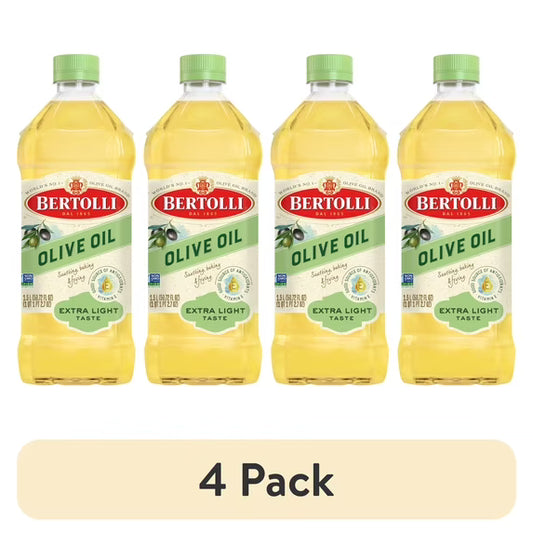 (4 pack) Bertolli Olive Oil, Extra Light, 50.7 fl oz
