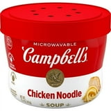 (4 pack) Campbell's Chicken Noodle Soup, 15.4 oz Microwavable Bowl