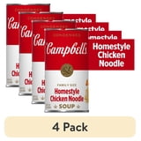 (4 pack) Campbell’s Condensed Homestyle Chicken Noodle Soup, 22.2 oz Family Size Can
