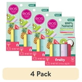(4 pack) Eos 100% Natural Lip Balm Sticks- Fruity Variety Pack, 0.14 oz, 4 per Pack