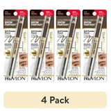 (4 pack) Revlon ColorStay Brow Fantasy, Eyebrow Pencil with Clear Shaping Gel, 004 Dark Brown