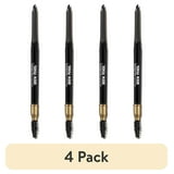 (4 pack) Revlon ColorStay Waterproof Eyebrow Pencil, Mechanical & Long Lasting, 225 Soft Black, 0.021 oz