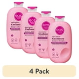 (4 pack) eos Shea Better Cashmere Body Wash, Pomegranate Raspberry, Creamy Gel Formula, 16 fl oz.
