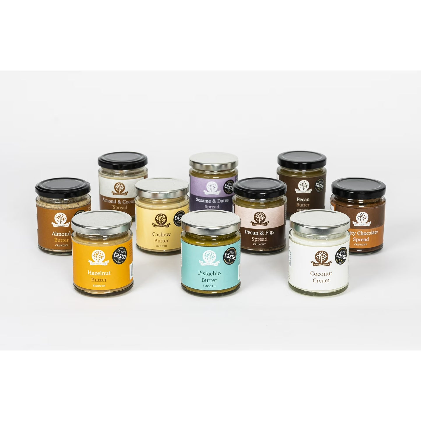 Nutural World - Crunchy Pistachio Butter 6 oz (170g) - Great Taste Award Winner - Pure 100% Single Ingredient - Vegan, Kosher, Paleo Friendly