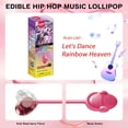 Amos TastySounds Music Lollipops, Blackberry K-pop Audio Lollipop Fat-Free Natural Flavor (Pack of 2)