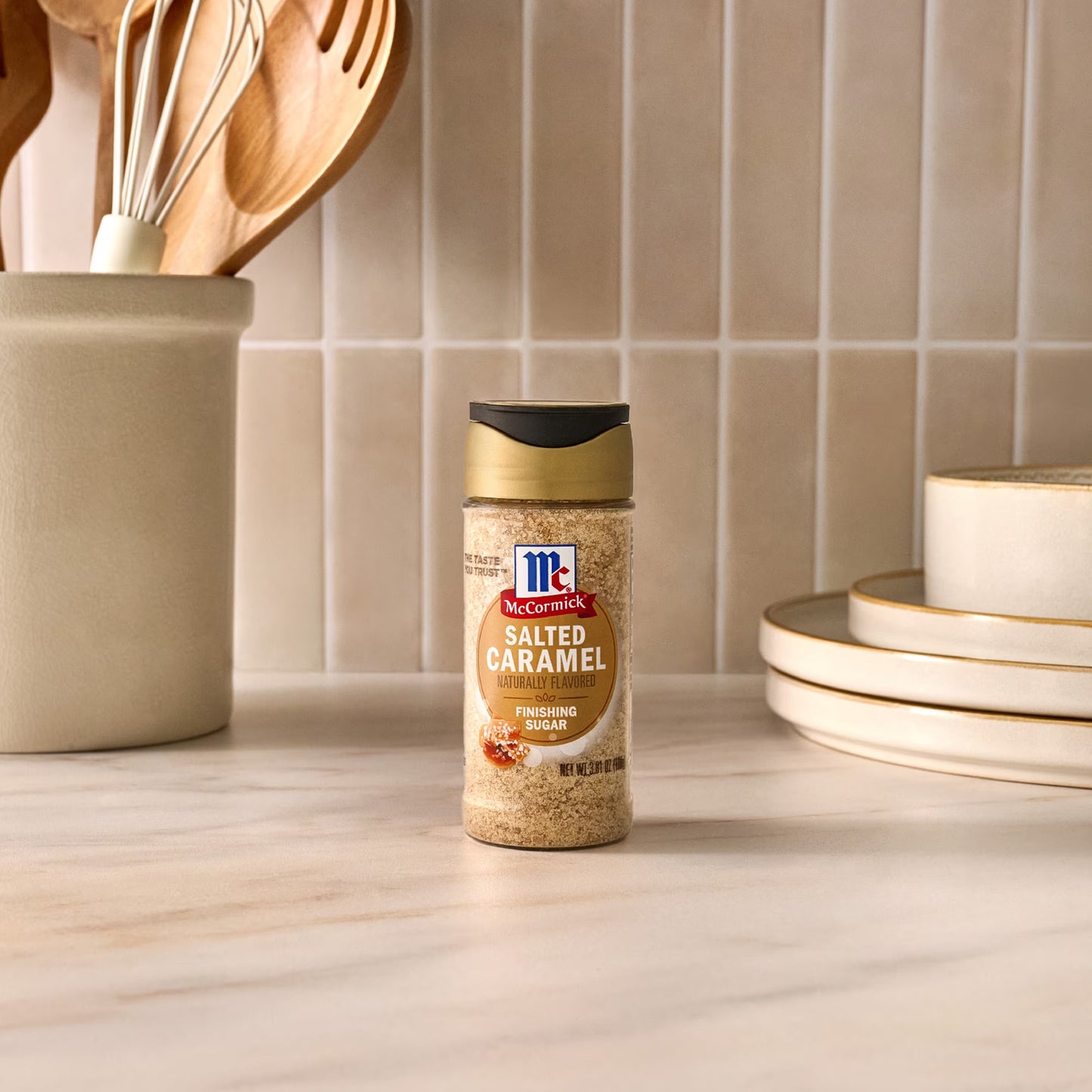 McCormick Salted Caramel Finishing Sugar, 3.81 oz Bottle