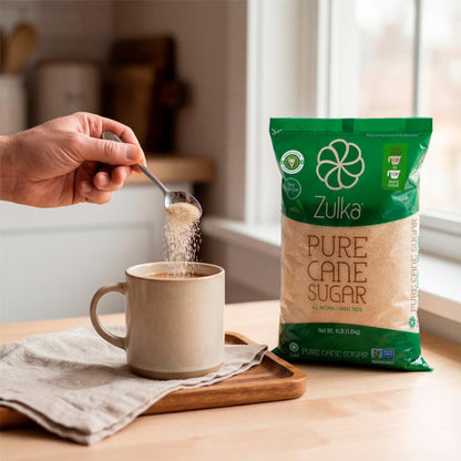Zulka Pure Cane Sugar, 4 lb, Contains No Allergens