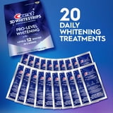 Crest 3DWhitestrips Pro-Level Whitening At-Home Teeth Whitening Kit, 20 Treatments, 12 Levels Whiter