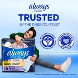 Always Ultra Thin Overnight Pads with Wings, Size 5, Extra Heavy Overnight, 34 Count
