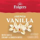 Folgers French Vanilla Artificially Flavored Coffee, Mild Roast, Keurig K Cup Pods, 24 Count Box