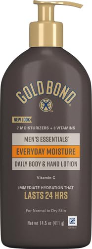 Gold Bond Men's Essentials Daily Body & Hand Lotion for Men, 14.5 Oz.