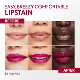 COVERGIRL Outlast Lipstain, 50 Heat Wave, Pink, 0.05 fl oz