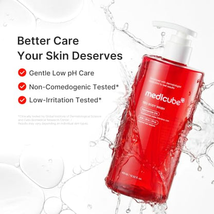 medicube Clear Body Essentials Duo: Red Body Wash and HOCI Body Peel Shot