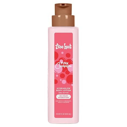 Tree Hut Hydraglow Body Lotion Pink Champagne, Hydrating & Moisturizing Daily Body Lotion for Soft, Glowing Skin with Fruity Floral Scent, 18 fl oz