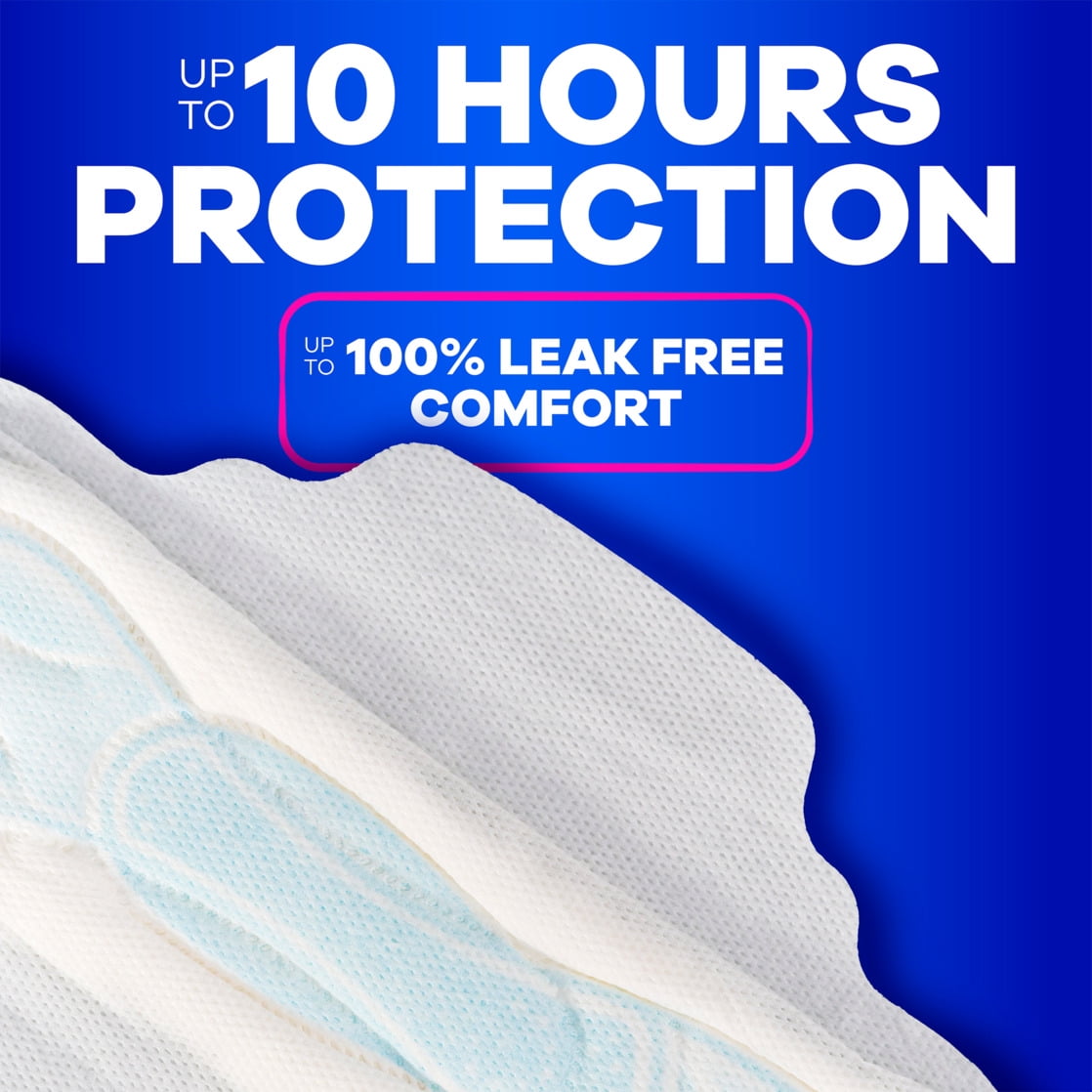 Always Maxi Pads with Wings, Size 2, Long Super, 60 Count