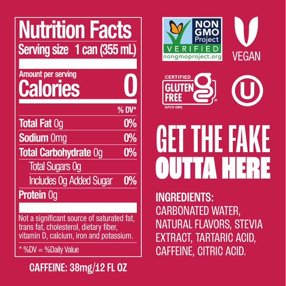 Zevia Zero Sugar, 0 Calorie Dr. Zevia Soda, 12 fl oz (Pack of 24)